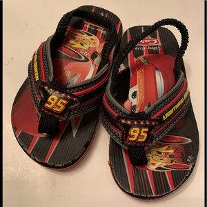 Disney Pixar “Cars” sandals for Kids Size Med 7/8